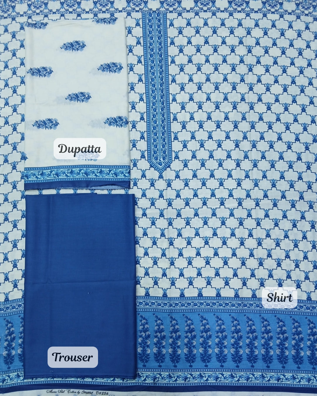 Maria Digital Premium Slub Cotton 3pc by Imwaj