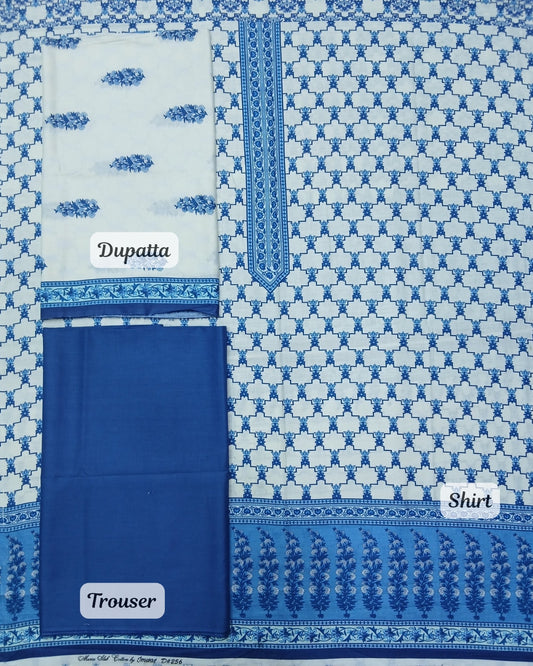 Maria Digital Premium Slub Cotton 3pc by Imwaj