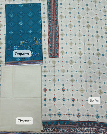 Larose Digital Cotton 3pc by Imwaj