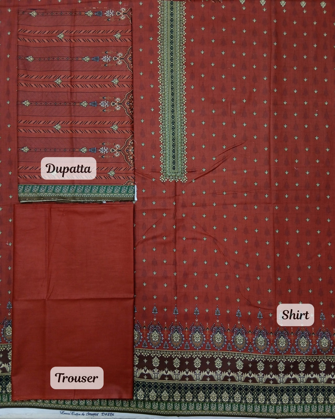 Larose Digital Cotton 3pc by Imwaj