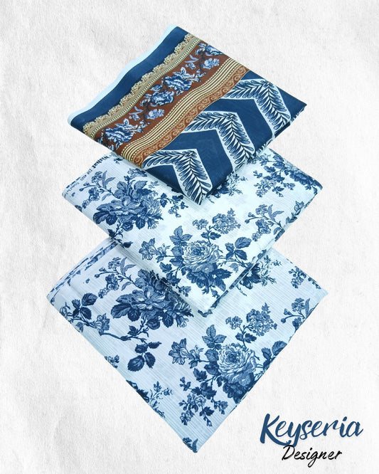 Keyseria Designer Lawn 3piece by Nishat | Unstitched - Nagina Cotton Emporium