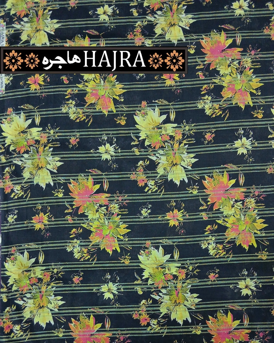 Hajra Exclusive Green Zari Lawn – 2pc Single Print