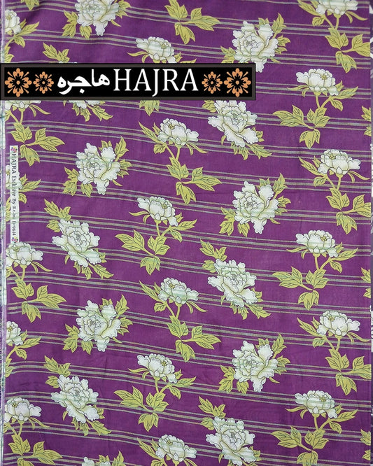 Hajra Exclusive Green Zari Lawn – 2pc Single Print