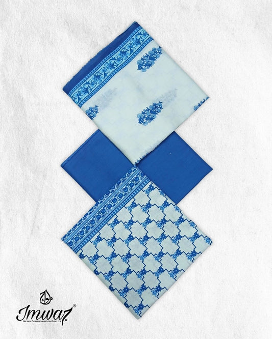 Maria Digital Premium Slub Cotton 3pc by Imwaj