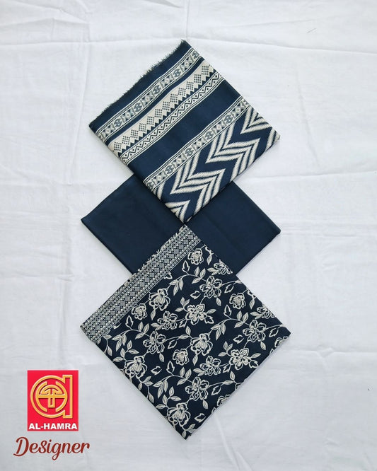 Designer Linen 3pc by Al-Hamra Textiles - D.303B