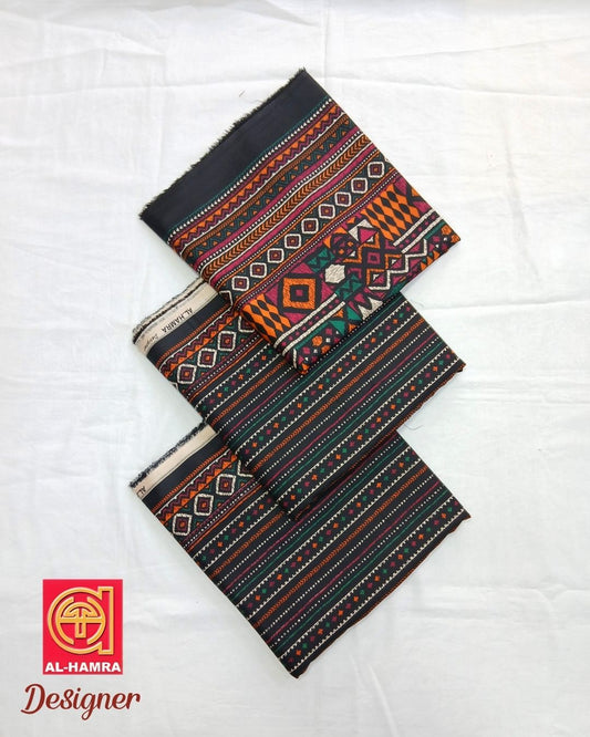 Designer Linen 3pc by Al-Hamra Textiles - D.301A