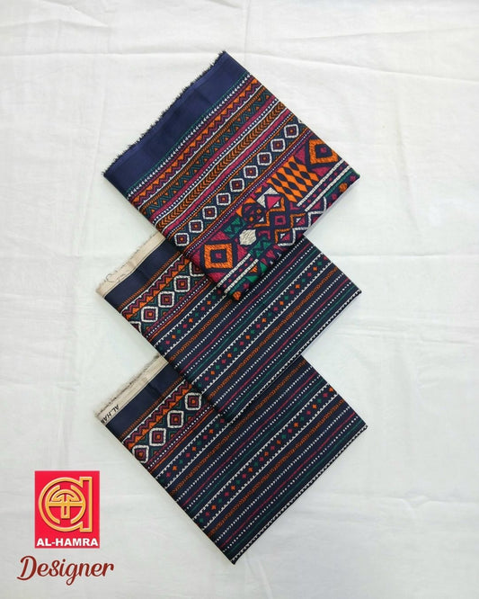 Designer Linen 3pc by Al-Hamra Textiles - D.301B