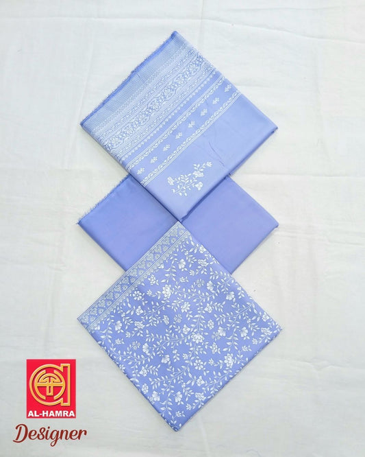 Designer Linen 3pc by Al-Hamra Textiles - D.306A