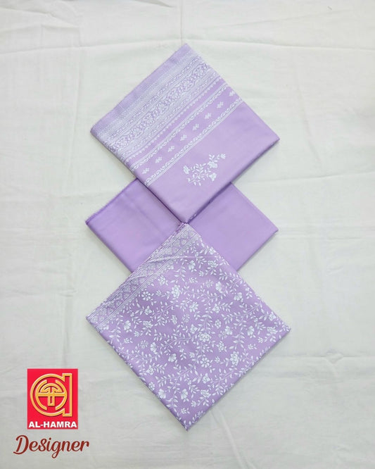 Designer Linen 3pc by Al-Hamra Textiles - D.306B
