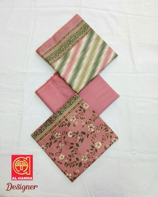 Designer Linen 3pc by Al-Hamra Textiles - D.302A