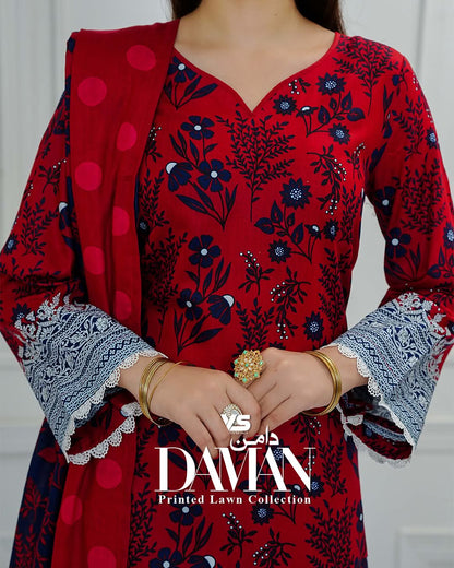 Daman Lawn 3Piece Unstitched | VS Textiles