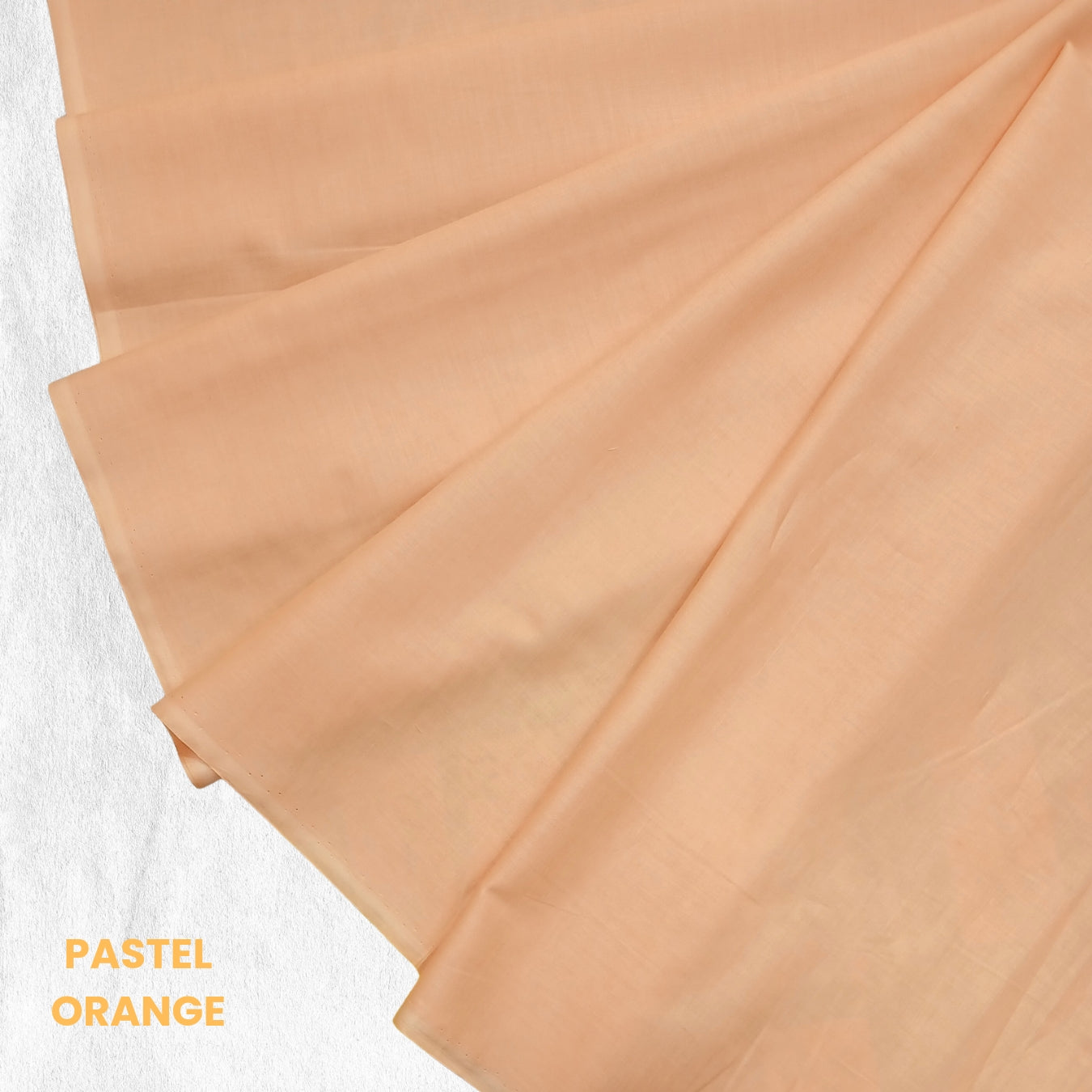 Classic Plain Dyed Cotton | Pastel Orange