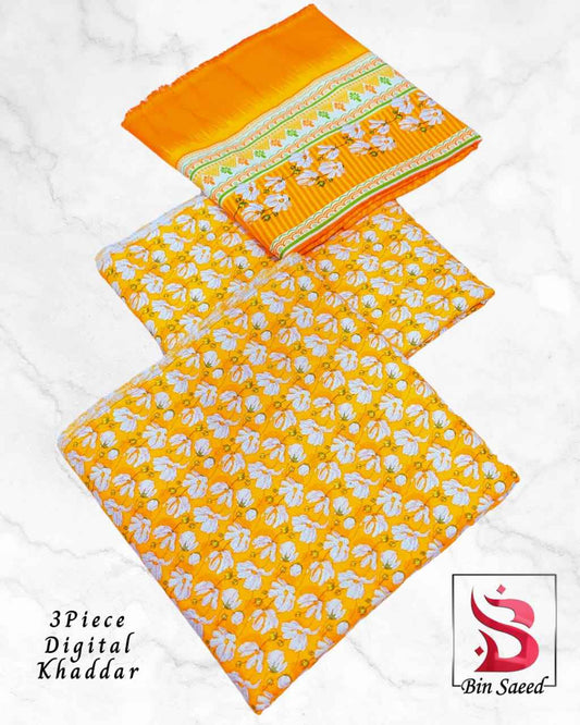 Bin Saeed Digital Khaddar 3piece Unstitched