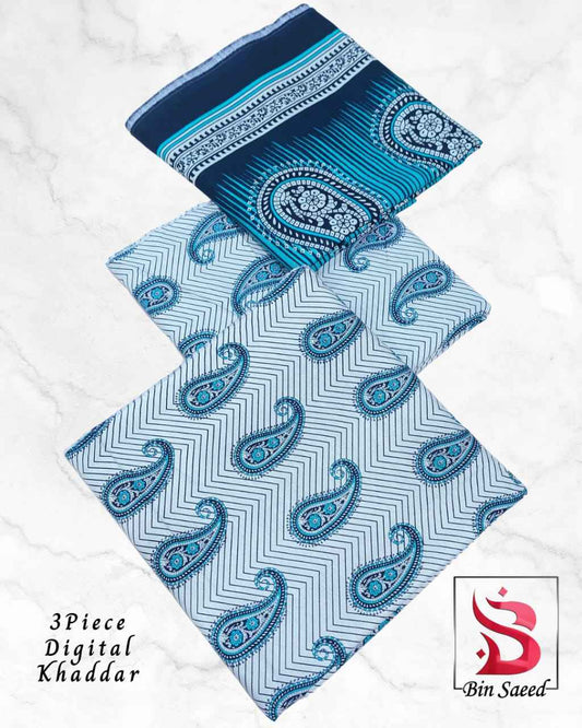 Bin Saeed Digital Khaddar 3piece Unstitched