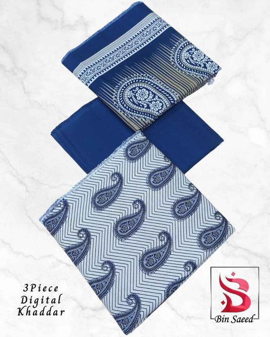 Bin Saeed Digital Khaddar 3piece Unstitched