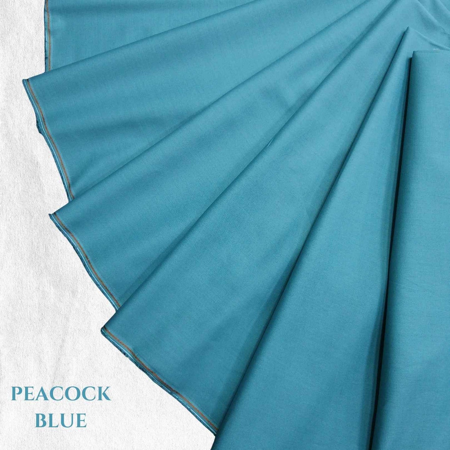 Premium plain lawn cotton fabric for ladies dresses