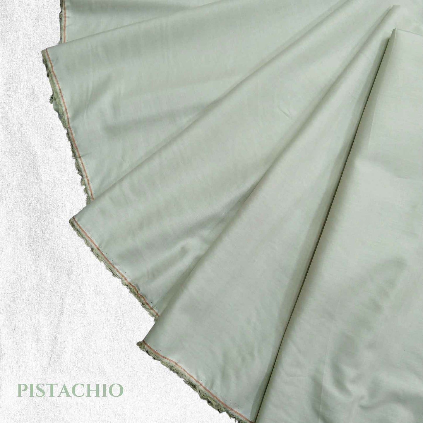 Breathable plain lawn cotton fabric close-up texture