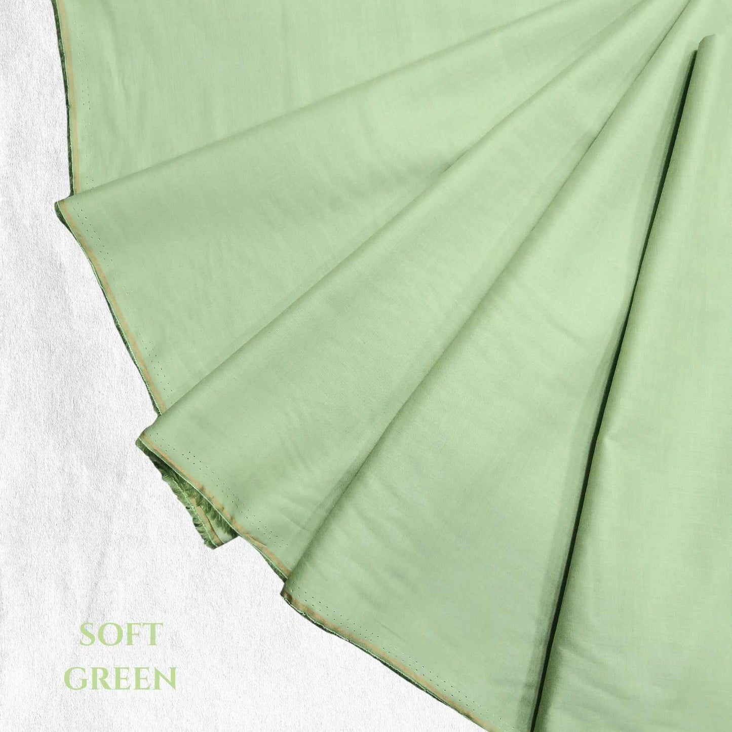 Summer lawn cotton plain fabric detailed view