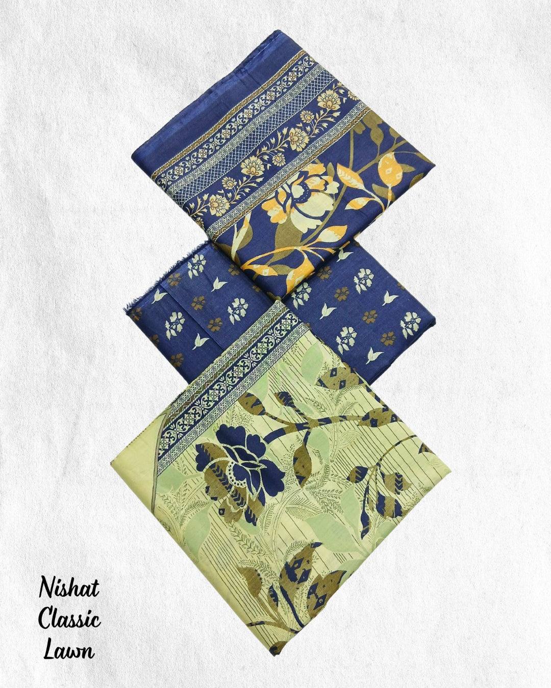 Nishat Classic Lawn 3pc breathable summer lawn suit