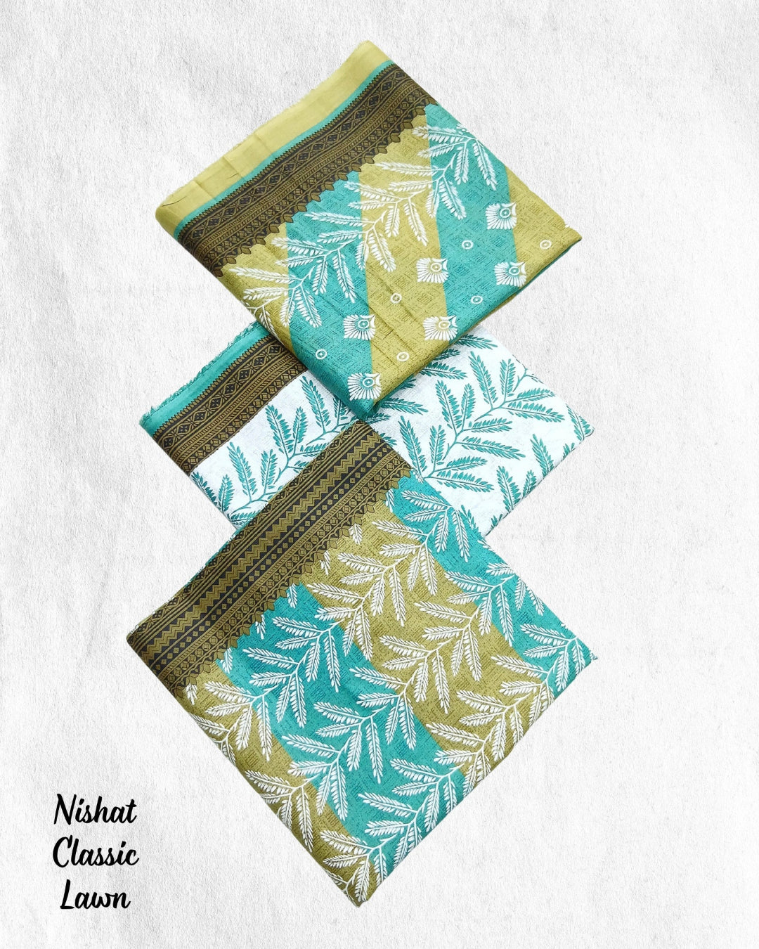 Nishat Classic Lawn 3pc summer printed lawn fabric