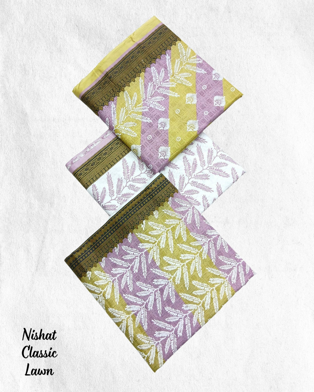 Nishat Textiles classic lawn printed shirt dupatta trouser