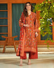Salina Khaddar 3PC Suit – Brick Red Floral Print