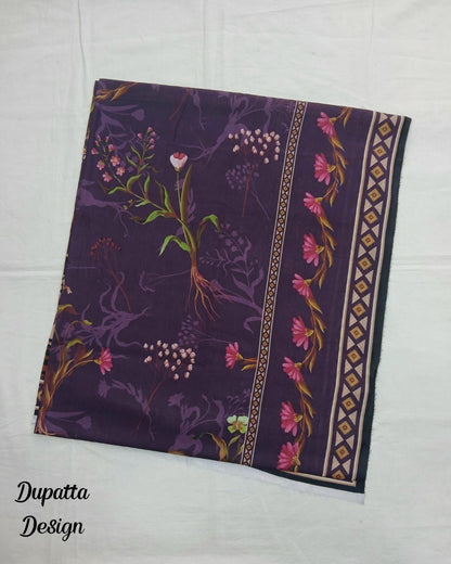 Maria Digital Premium Slub Cotton 3pc by Imwaj
