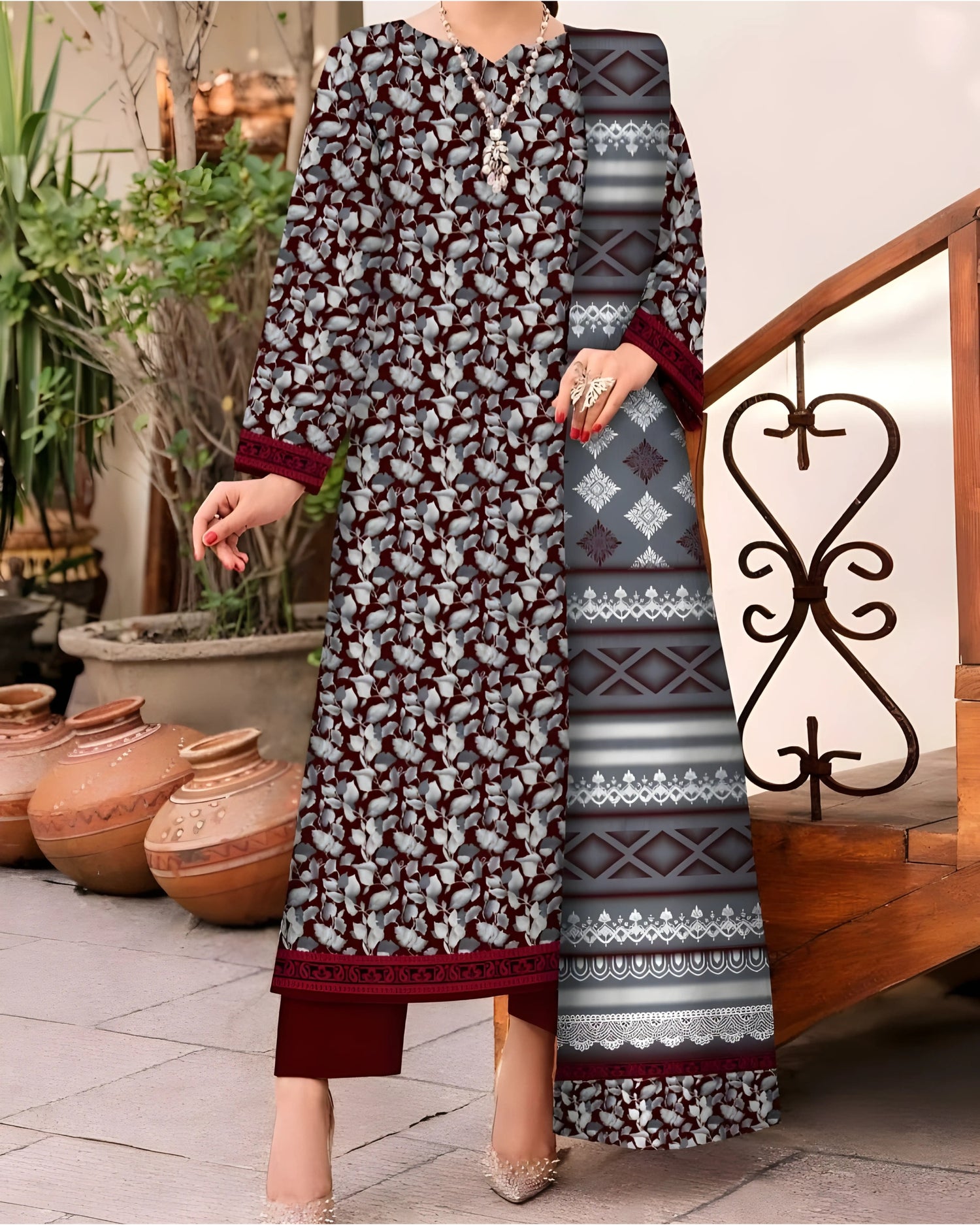 Kashish Classic Cotton 3pc – Al-Hamra Textiles - Nagina Cotton Emporium