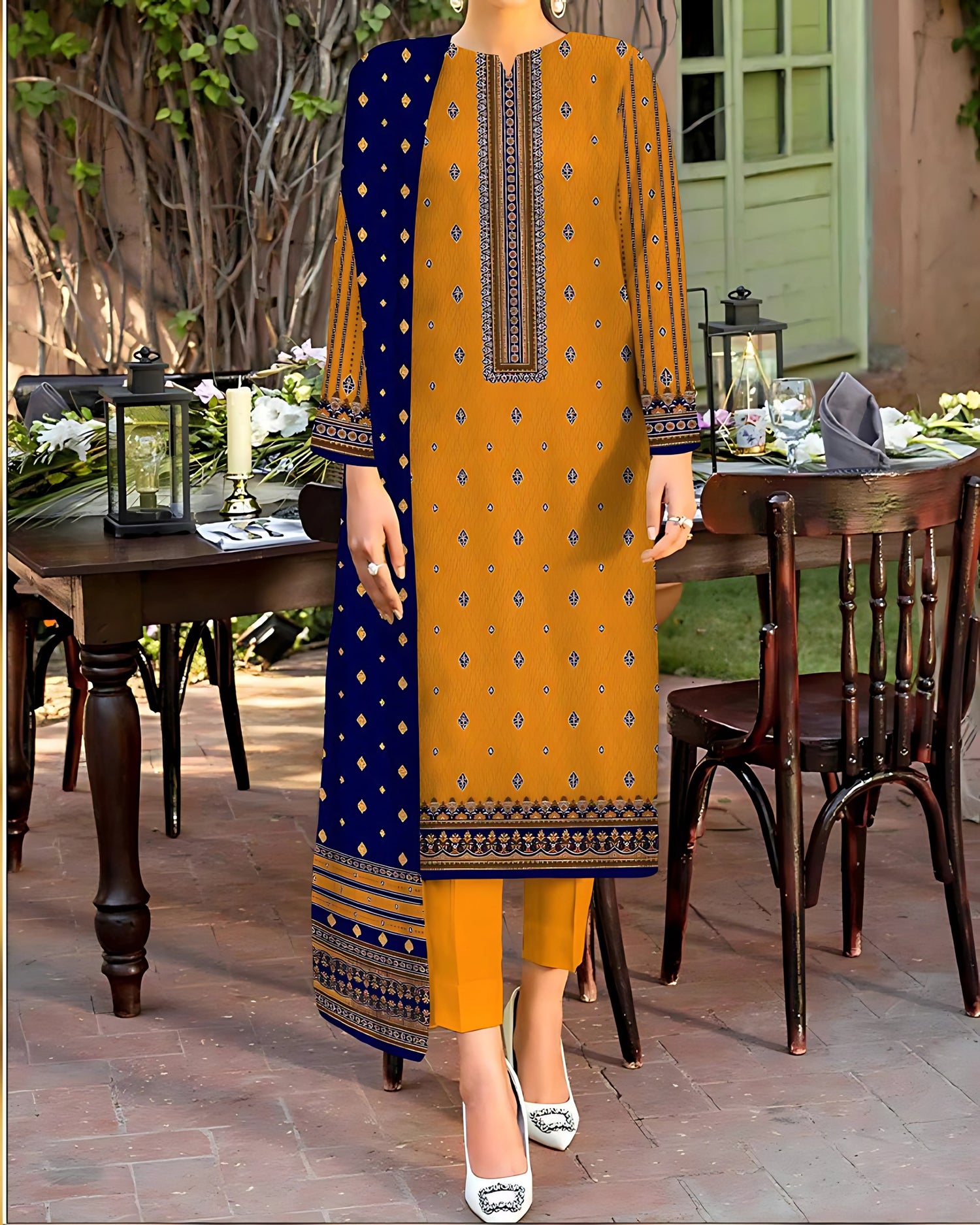 Kashish Classic Cotton 3pc – Al-Hamra Textiles - Nagina Cotton Emporium