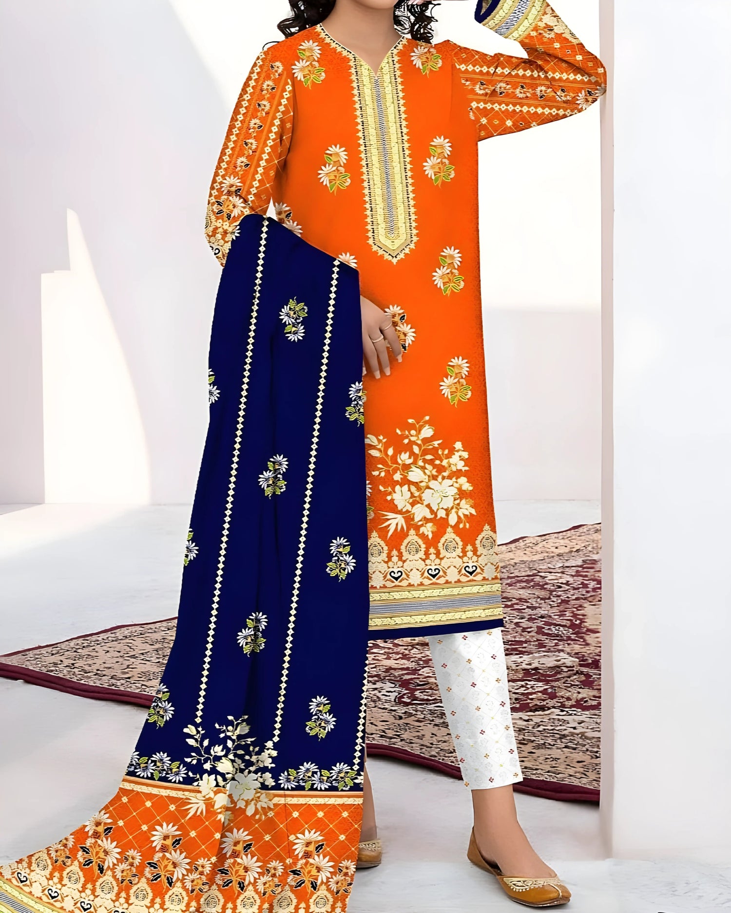 Kashish Classic Cotton 3pc – Al-Hamra Textiles - Nagina Cotton Emporium