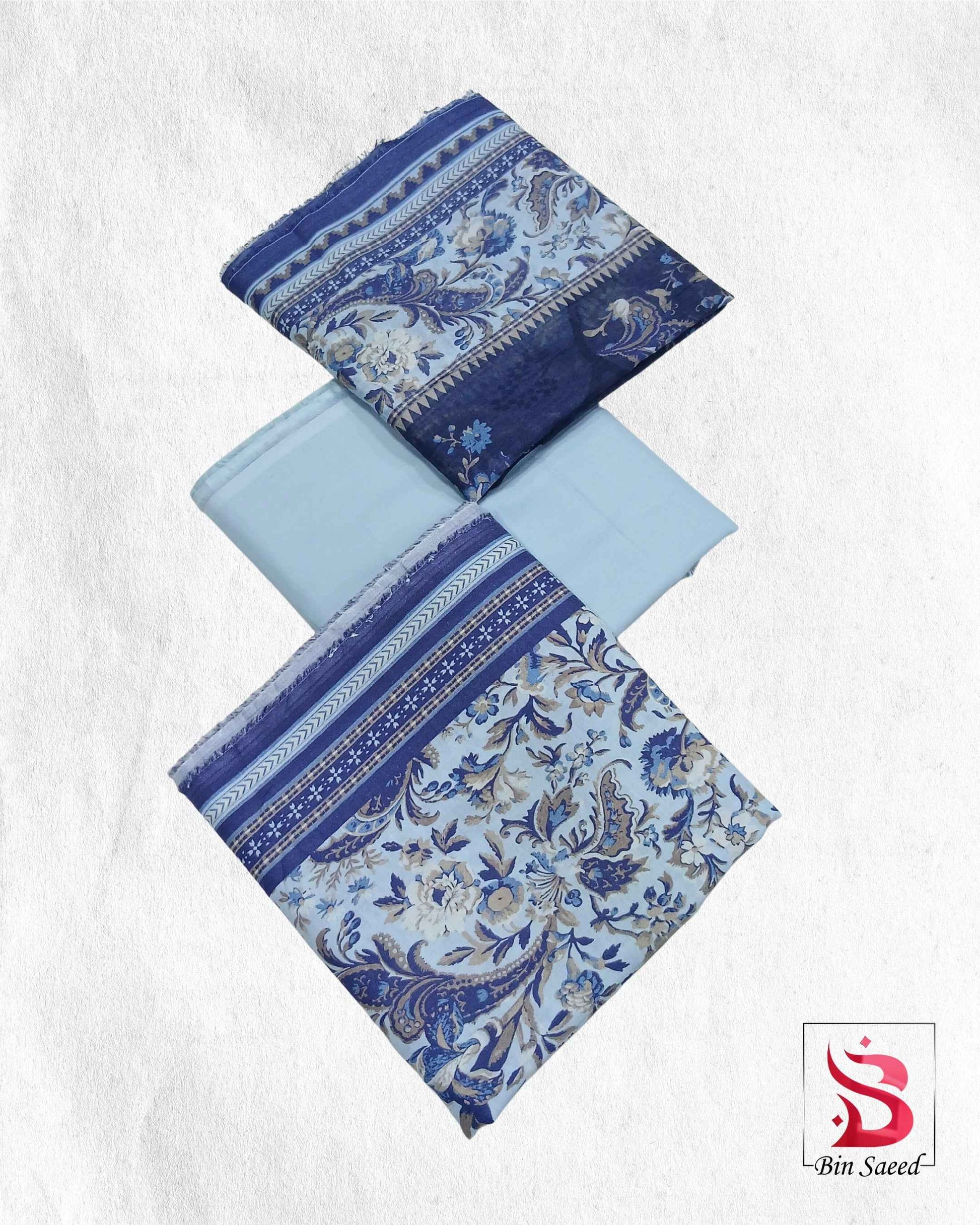 Bin Saeed Digital Printed Lawn 3Piece