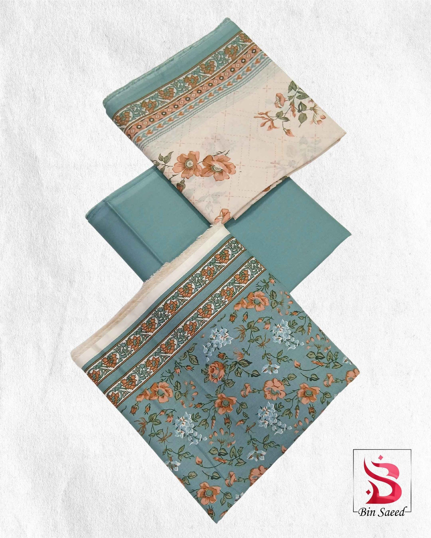 Bin Saeed Digital Printed Lawn 3Piece