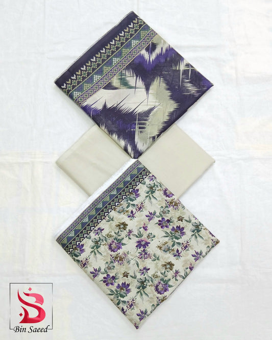 Bin Saeed Digital Lawn 3PC