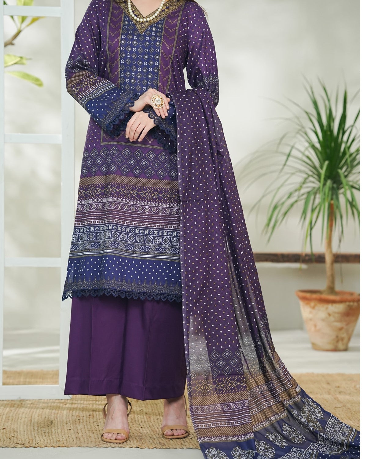 Daman Exclusive Lawn D-728