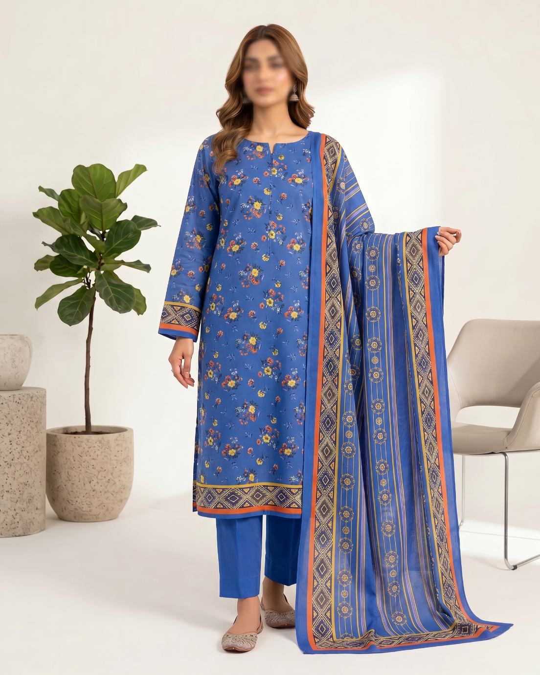 Maria Digital Lawn 3PC