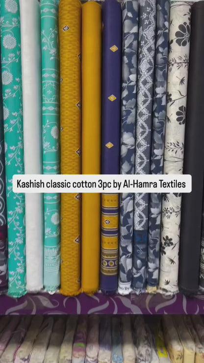 Kashish Classic Printed Cotton 3-Piece Suit | Al-Hamra Textiles