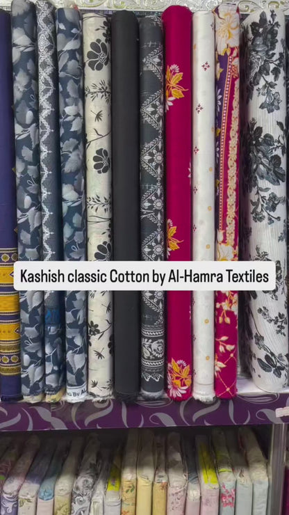 Kashish Classic Printed Cotton 3-Piece Suit | Al-Hamra Textiles