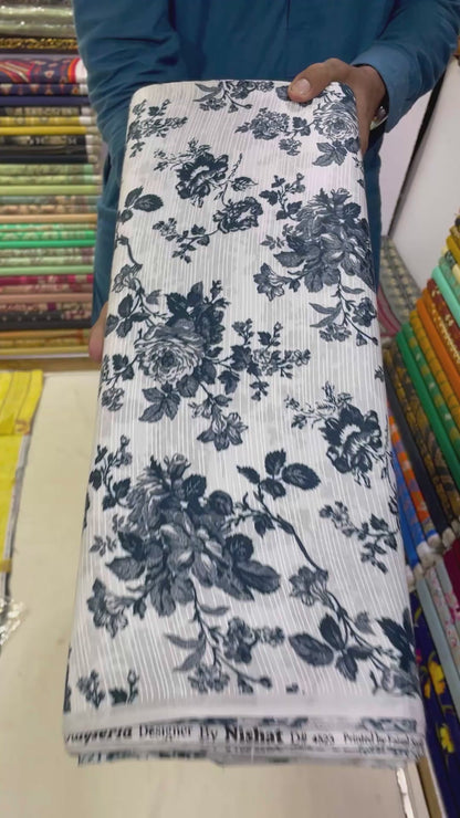 Keyseria Designer Lawn 3piece by Nishat | Unstitched