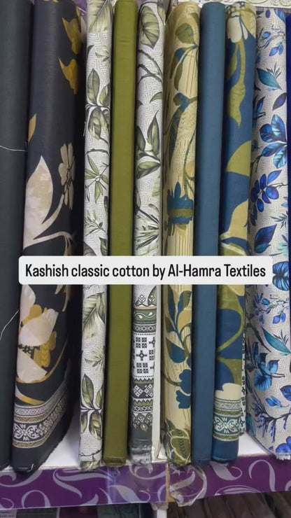 Kashish Classic Printed Cotton 3-Piece Suit | Al-Hamra Textiles