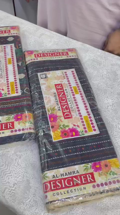 Designer Linen 3pc by Al-Hamra Textiles - D.301B