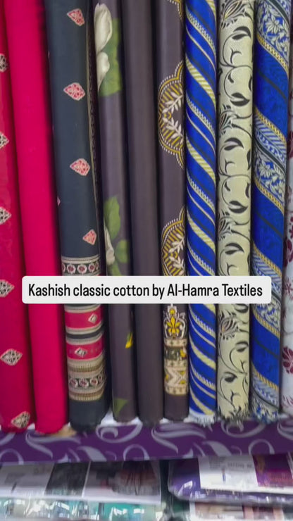 Kashish Classic Printed Cotton 3-Piece Suit | Al-Hamra Textiles