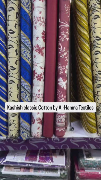 Kashish Classic Printed Cotton 3-Piece Suit | Al-Hamra Textiles